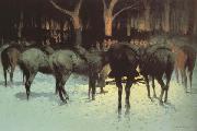 Frederic Remington The Winter Campaign (mk43) oil painting artist